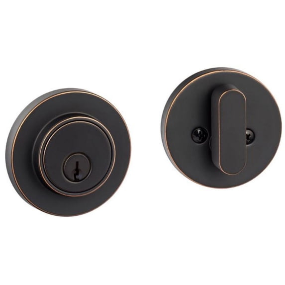 Sure-Loc DB201-MD 11P Modern Solid Brass Single Cylinder Keyed Entry Deadbolt - Bronze