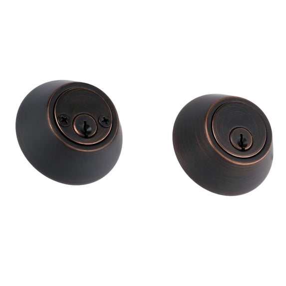 Sure-Loc DB202 11P Solid Brass Double Cylinder Keyed Entry Deadbolt - Bronze