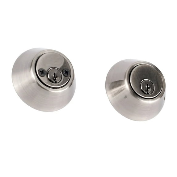 Sure-Loc DB202 15 Solid Brass Double Cylinder Keyed Entry Deadbolt - Nickel