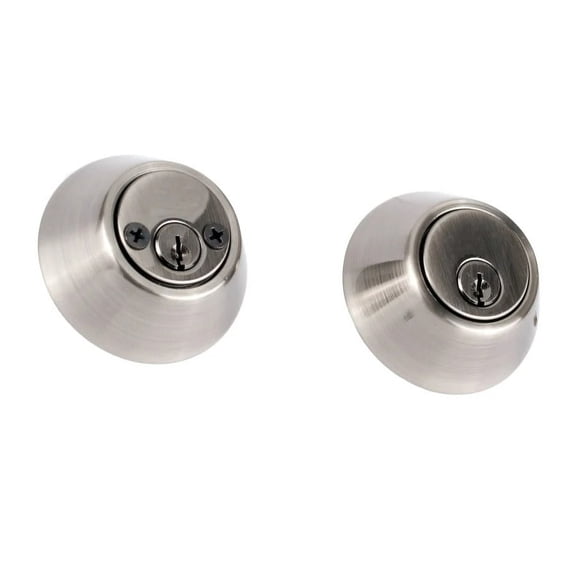 Sure-Loc Db202 Solid Brass Double Cylinder Keyed Entry Deadbolt - Nickel
