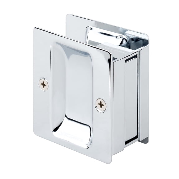 Sure-Loc Dp711 Square Passage Single Pocket Door Pull - Chrome