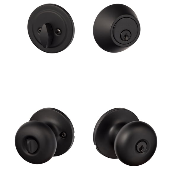 Sure-Loc DU107/DB201 FBL Durango Single Cylinder Keyed Entry Knob Set And Deadbolt Combo -