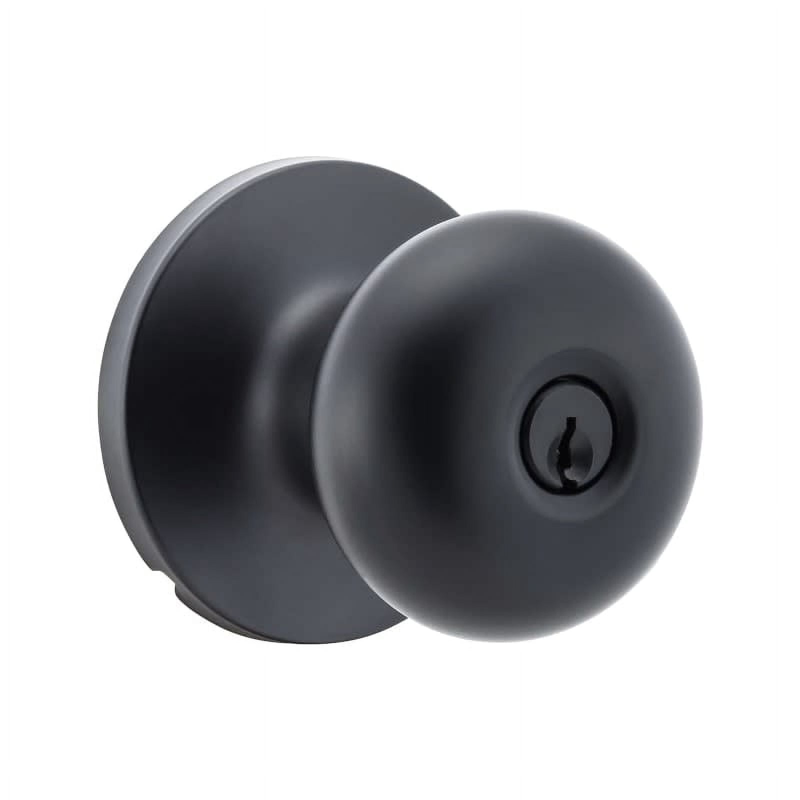 Sure-Loc DU107 FBL Durango Single Cylinder Keyed Entry Door Knob Set - Black