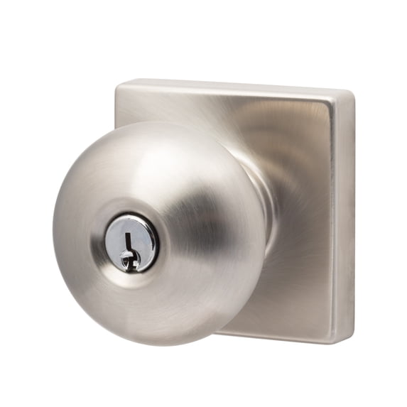 Sure-Loc DU107-SQ 15 Durango Single Cylinder Keyed Entry Door Knob Set - Nickel