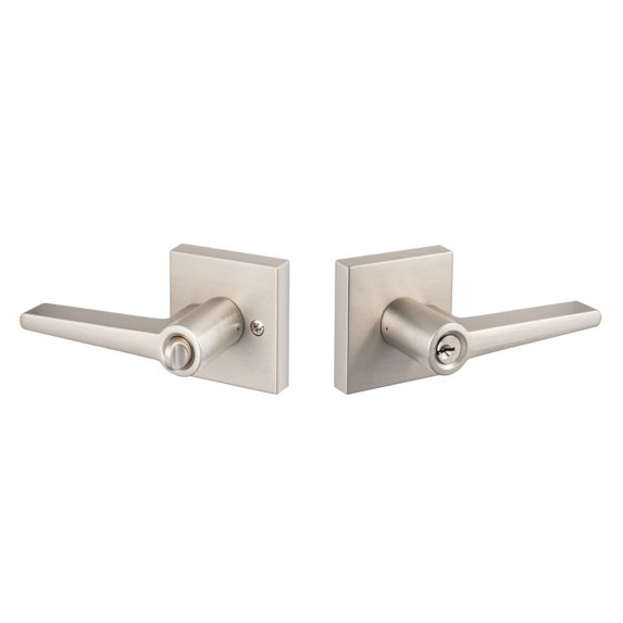 Sure-loc Basel-Square Lever Silver Silver Finish