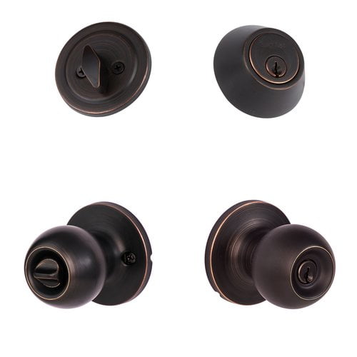Sure-Loc Hardware Contemporary Series Single Cylinder Entrance Knob Combo Pack