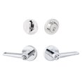 thumbnail image 1 of Sure-Loc Hardware Modern Series Single Cylinder Entrance Lever Combo Pack, 1 of 2