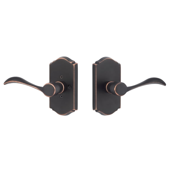 sure-loc hardware rustic series privacy right hand leverset (set of 2)