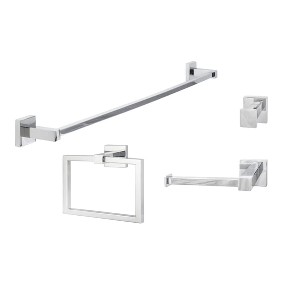 Sure-Loc VR-SET-PH1 26 Vlora 4 Piece Bathroom Package - Chrome