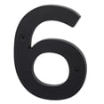 thumbnail image 1 of Sure-Loc Hn5-6 5"" Tall Satin Zinc Nickel House Number 6 - Black, 1 of 1