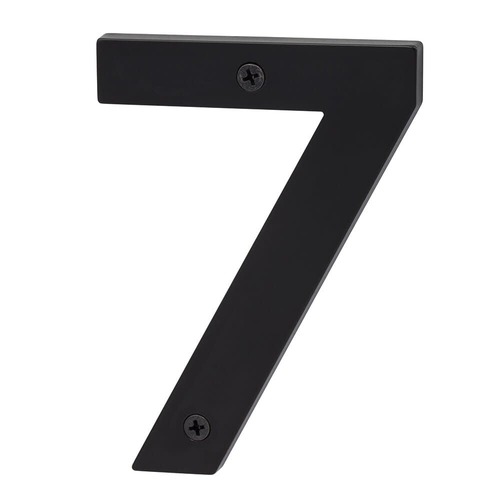 Sure-Loc Hn5-7 5"" Tall Satin Zinc Nickel House Number 7 - Black