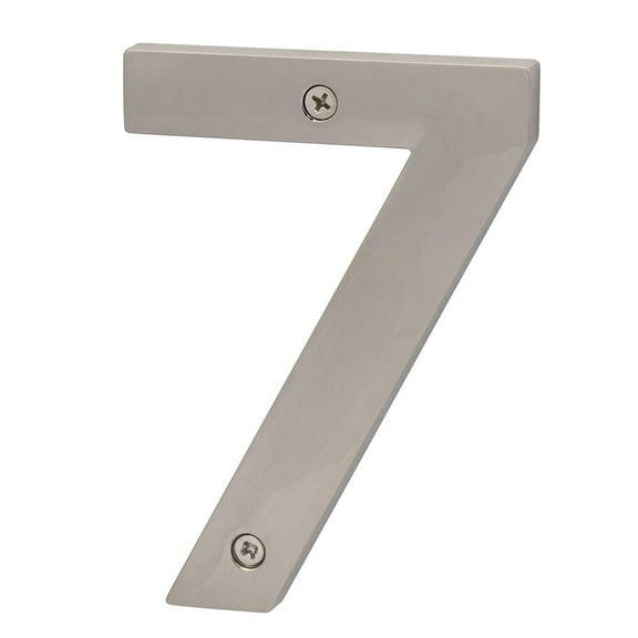Sure-Loc Hn5-7 5"" Tall Satin Zinc Nickel House Number 7 - Nickel