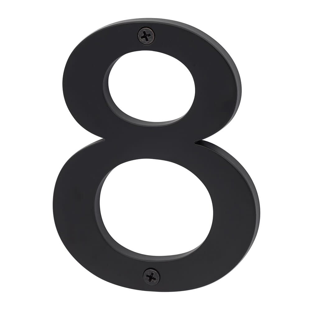 Sure-Loc Hn5-8 5"" Tall Satin Zinc Nickel House Number 8 - Black