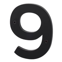 Sure-Loc Hn5-9 5"" Tall Satin Zinc Nickel House Number 9 - Black