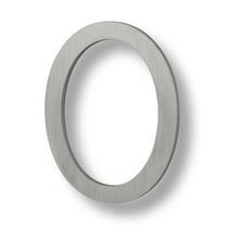 Sure-Loc Hnf6-0 6"" Tall Brushed Aluminum Floating House Number 0 - Silver