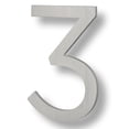 thumbnail image 1 of Sure-Loc Hnf6-3 6"" Tall Brushed Aluminum Floating House Number 3 - Silver, 1 of 1