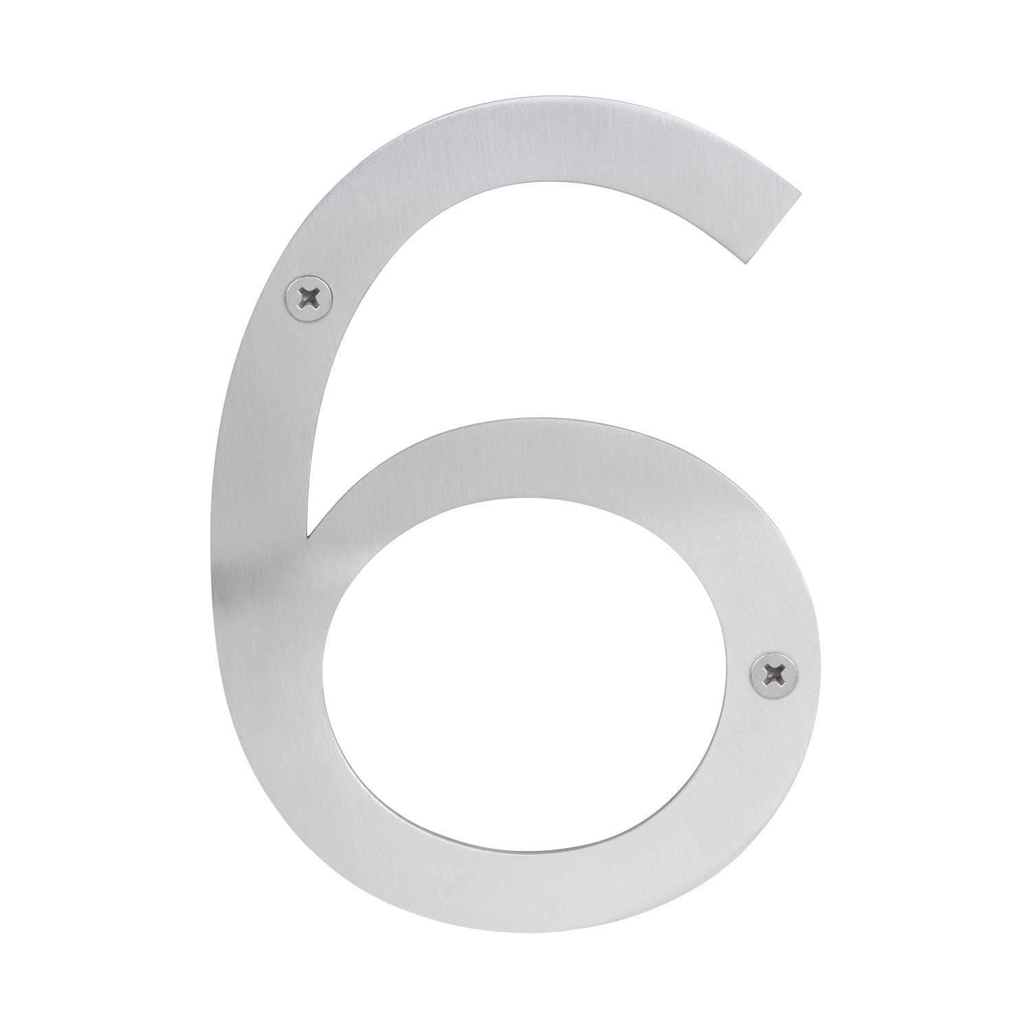 sure-loc hardware hnss6-6 ss modern house numbers, 6", satin stainless