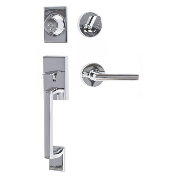 Sure-Loc Kn507-R-Ju Koln Sectional Single Cylinder Keyed Entry Handleset - Chrome