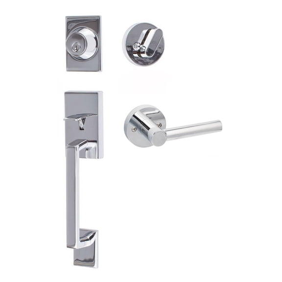 Sure-Loc KN507-R-MR 26 Koln Sectional Single Cylinder Keyed Entry Handleset - Chrome