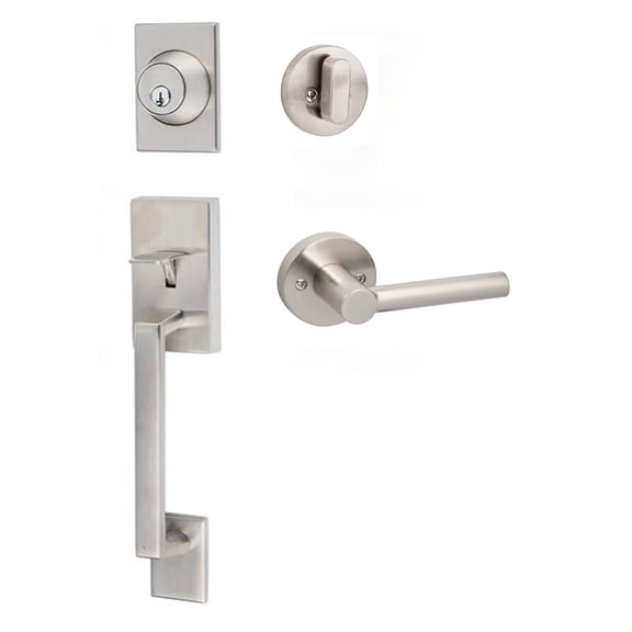 Sure-Loc KN507-R-MR 15 Koln Sectional Single Cylinder Keyed Entry Handleset - Nickel
