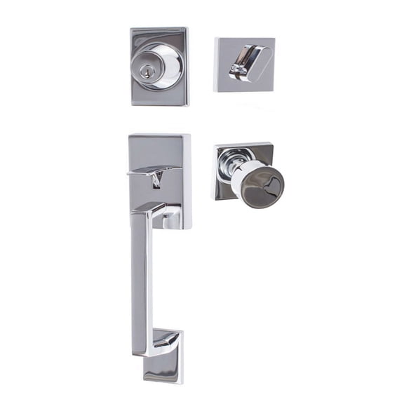 Sure-Loc KN507-S-BG-SQ 26 Koln Sectional Single Cylinder Keyed Entry Handleset - Chrome