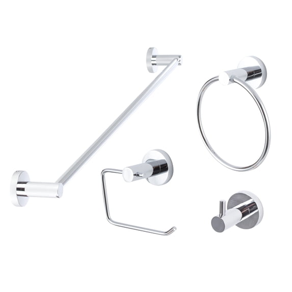 Sure-Loc LG-SET-PH1 26 Lugano 4 Piece Bathroom Package - Chrome