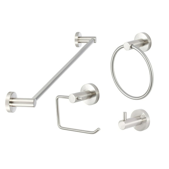 Sure-Loc LG-SET-PH1 15 Lugano 4 Piece Bathroom Package - Nickel