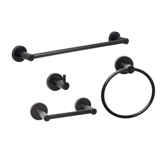 Sure-Loc Lg-Set-Ph2pv Lugano 4 Piece Bathroom Package - Black