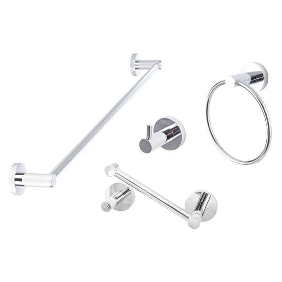 Sure-Loc LG-SET-PH2PV 26 Lugano 4 Piece Bathroom Package - Chrome