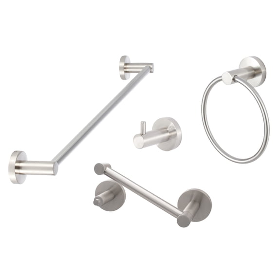 Sure-Loc LG-SET-PH2PV 15 Lugano 4 Piece Bathroom Package - Nickel