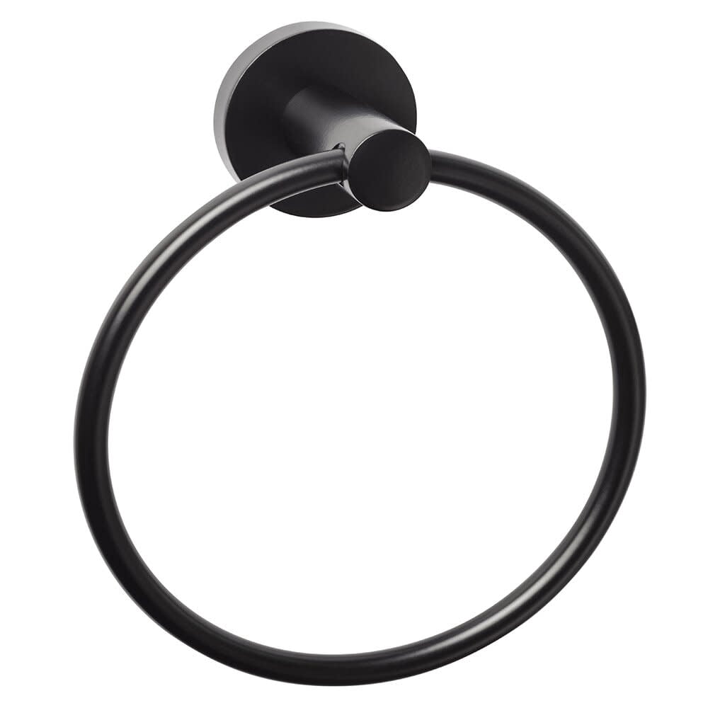 Sure-Loc Boulder Bath Towel Ring - Satin Nickel Finish, Surface Mount Bathroom Hardware 5 thumbnail image