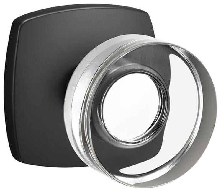 Sure-Loc LU100 FBL Luna Non-Turning One-Sided Dummy Door Knob - Black