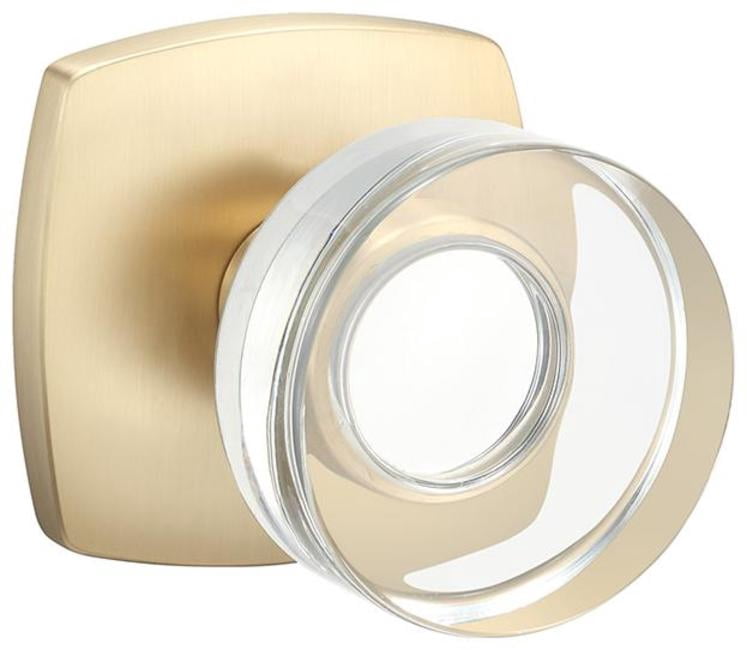 Sure-Loc LU100 SB Luna Non-Turning One-Sided Dummy Door Knob - Brass