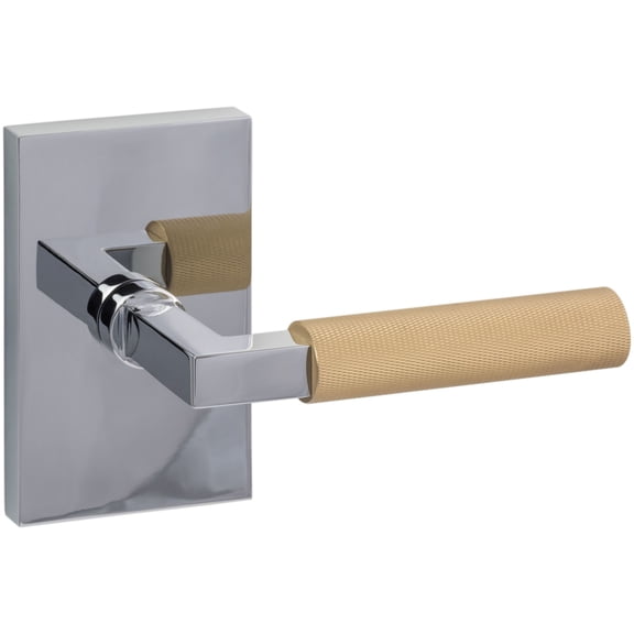 Sure-Loc LV100 26 GRIP-KN SB Levanto Non-Turning One-Sided Dummy Door Lever - Brass