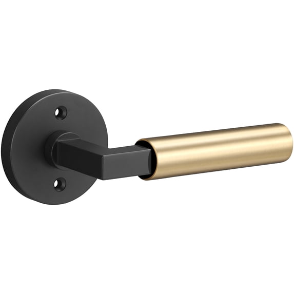 Sure-Loc LV100-RD FBL GRIP-SM SB Levanto Non-Turning One-Sided Dummy Door Lever - Black