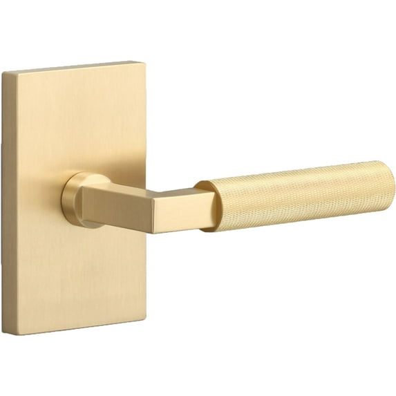 Sure-Loc Lv101 Grip-Kn Levanto Passage Door Lever Set - Brass