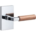 thumbnail image 1 of Sure-Loc LV101 26 GRIP-WN Levanto Passage Door Lever Set - Polished Chrome / Walnut, 1 of 7