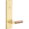 thumbnail image 1 of Sure-Loc LV307 SB-GRIP WN Levanto Single Cylinder Keyed Entry Lever Set And Deadbolt Combo, 1 of 7