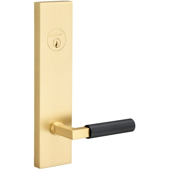 Sure-Loc LV307 SB-GRIP KN FBL Levanto Single Cylinder Keyed Entry Lever Set And Deadbolt