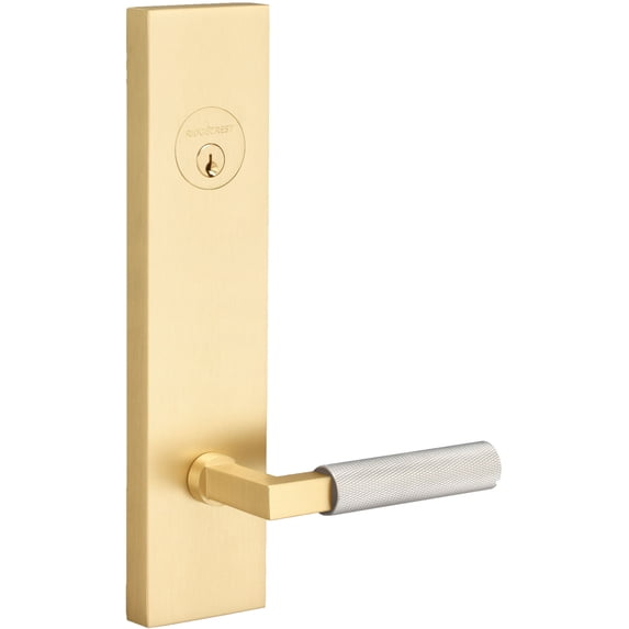 Sure-Loc LV307 SB-GRIP KN 15 Levanto Single Cylinder Keyed Entry Lever Set And Deadbolt