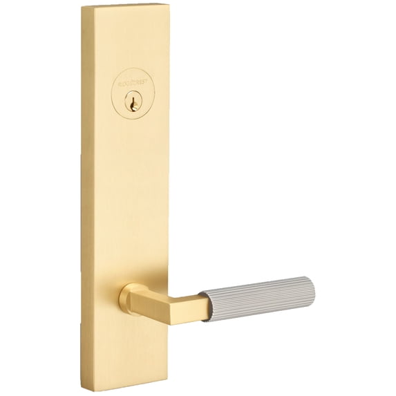 Sure-Loc LV307 SB-GRIP SKN 15 Levanto Single Cylinder Keyed Entry Lever Set And Deadbolt