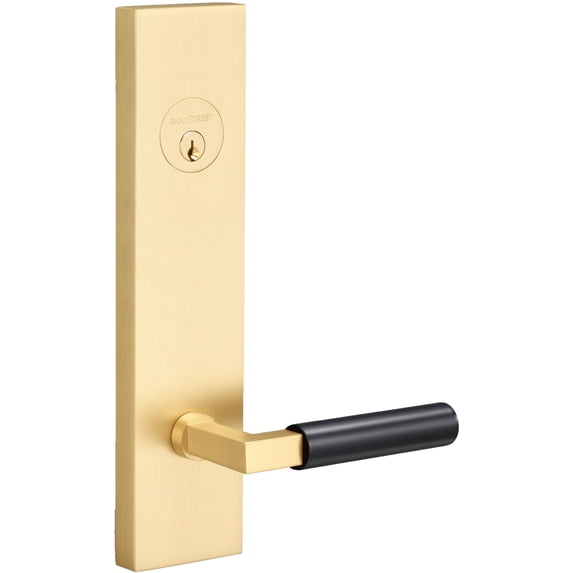 Sure-Loc LV307 SB-GRIP SM FBL Levanto Single Cylinder Keyed Entry Lever Set And Deadbolt