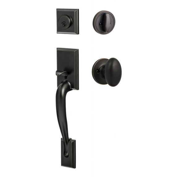 Sure-Loc Ma507-Ar Madison Sectional Single Cylinder Keyed Entry Handleset - Bronze