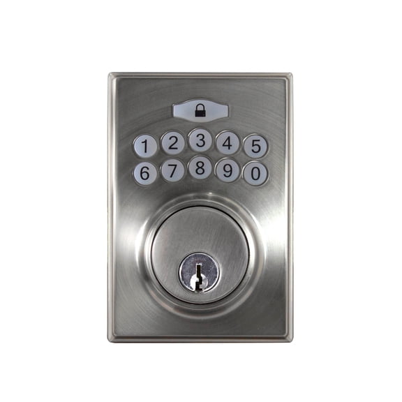 Sure-Loc Modern Electronic Deadbolt Grey Satin