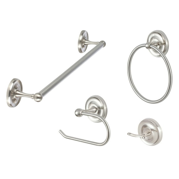 Sure-Loc Pd-Set-Ph1 Pinedale 4 Piece Bathroom Package - Nickel