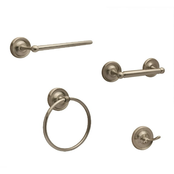 Sure-Loc Pd-Set-Ph2 Pinedale 4 Piece Bathroom Package - Nickel