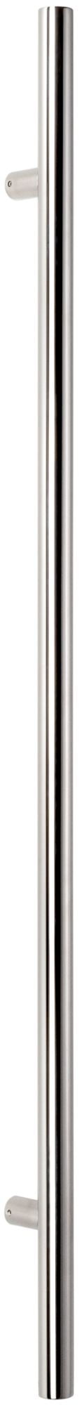 72" Polished Chrome Single-Sided Round Door Pull