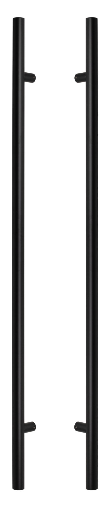 Flat Black 48" Stainless Steel Double-Sided Door Pull