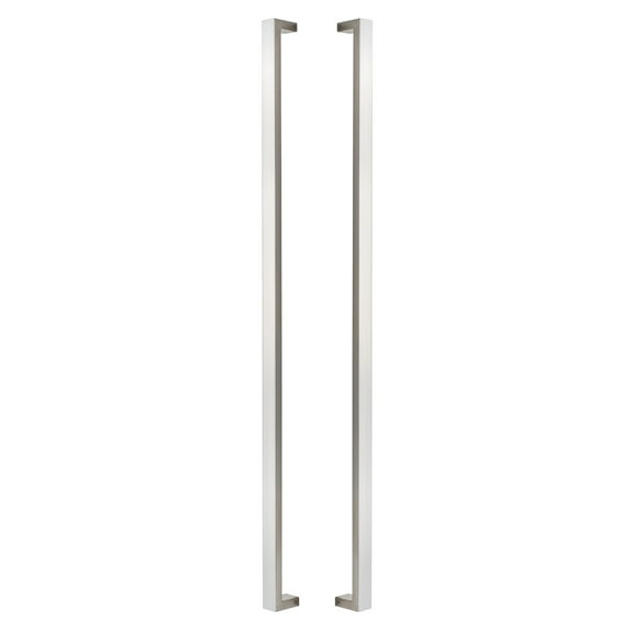 Sure-Loc Pl-2Sq72 Square 72" Center To Center Single Door Pull - Satin Stainless