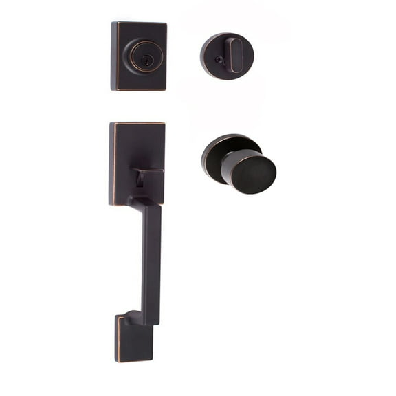 Sure-Loc SH507-R-BG-RD 11P Stockholm Sectional Single Cylinder Keyed Entry Handleset -